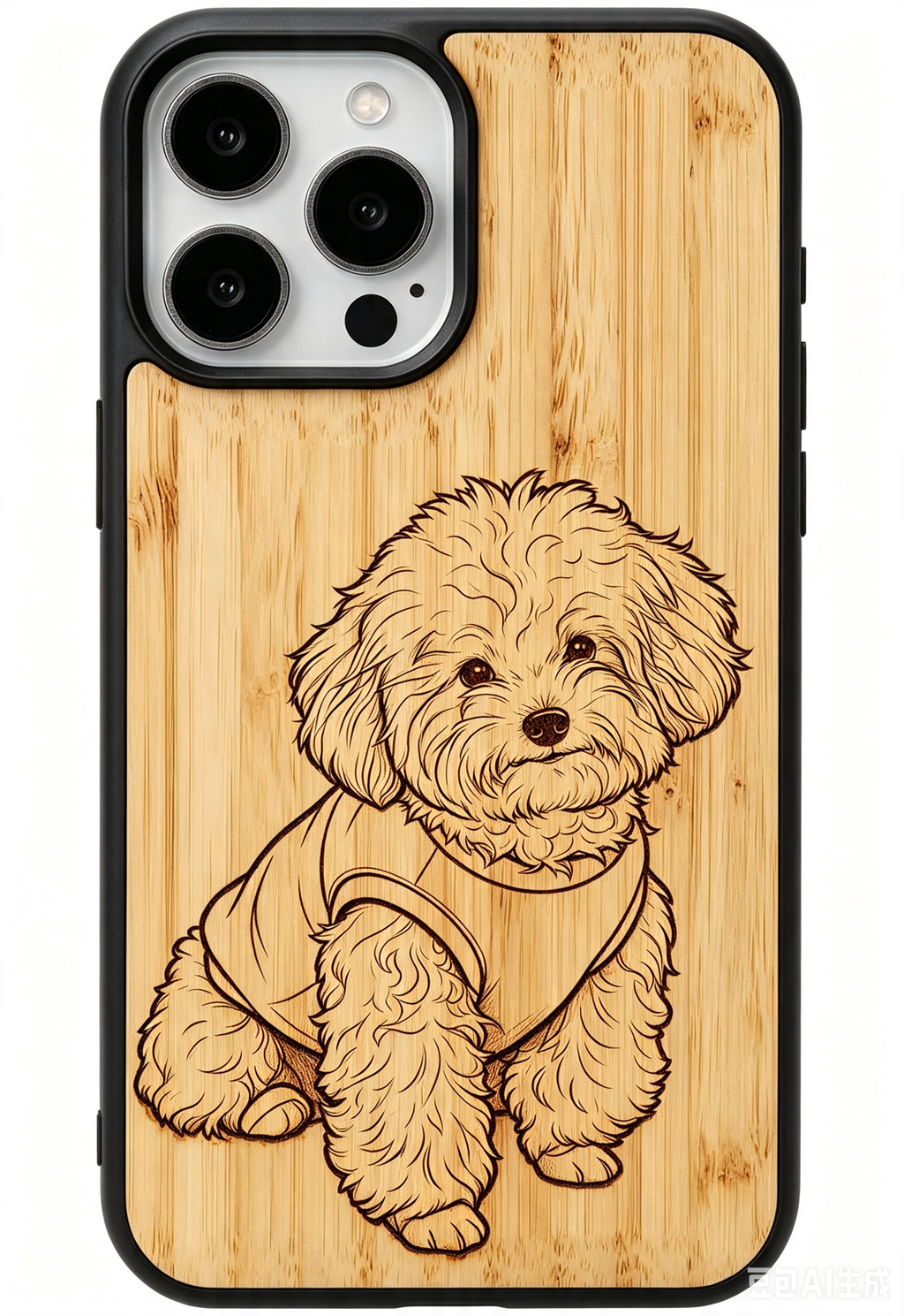 Personalized Leather Case for iPhone 17 16 15 14 13 12 -Pro Max Plus Custom Pet Photo Picture Laser Engraved Phone Case