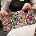 Handmade Rhinestone Phone Case — Sparkling Diamond Y2K Fox Crystal Cover for iPhone & Samsung