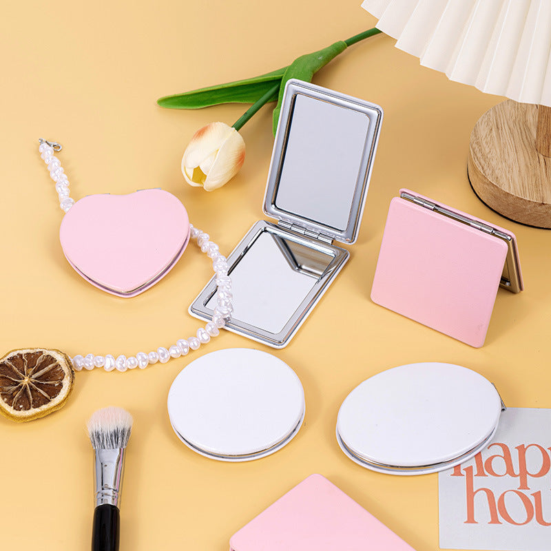 Personalized Butterfly Monogram Compact Mirror | 1X/2X Double-Sided Travel Makeup Mirror for Women