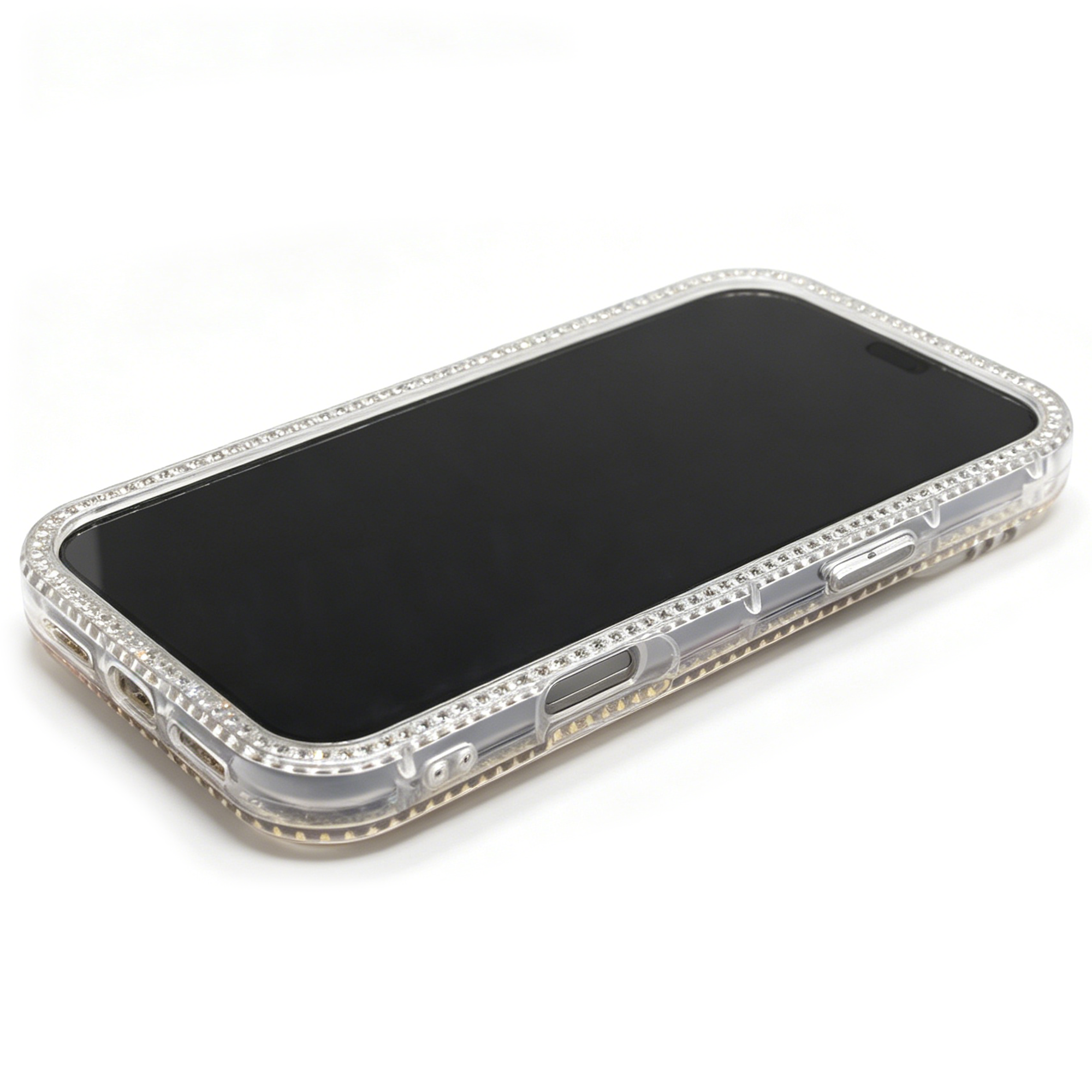 Personalisierte Initialen, handgemachte Strass-Diamant-Kristall-Schutzhülle für iPhone-Serie