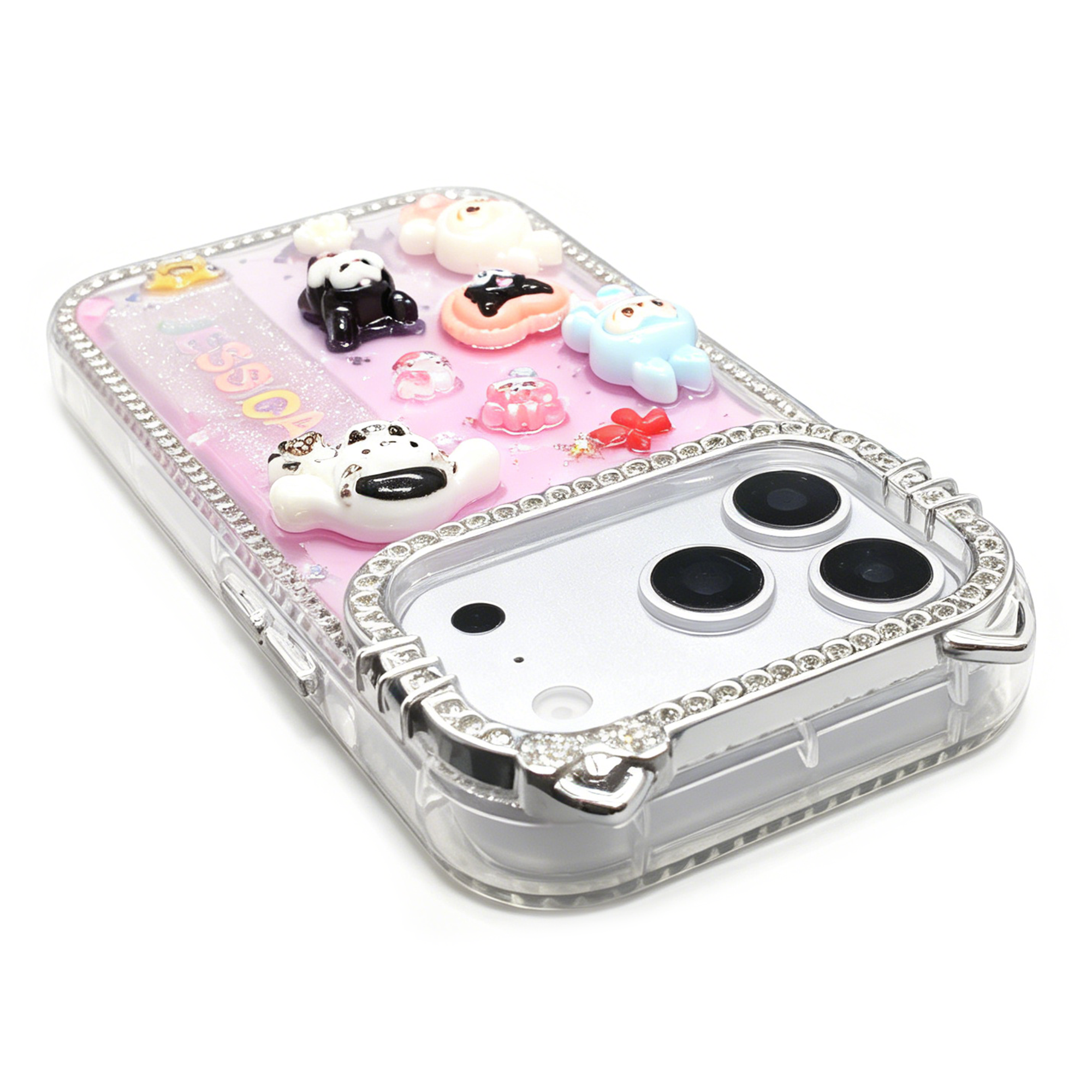 Personalized Name Handmade Rhinestone Diamond Crystal Cover Case for iPhone Series