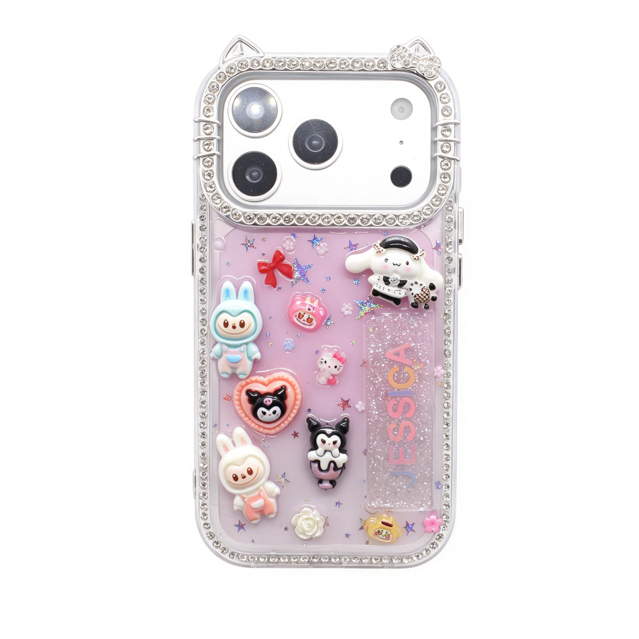 Personalized Name Handmade Rhinestone Diamond Crystal Cover Case for iPhone Series
