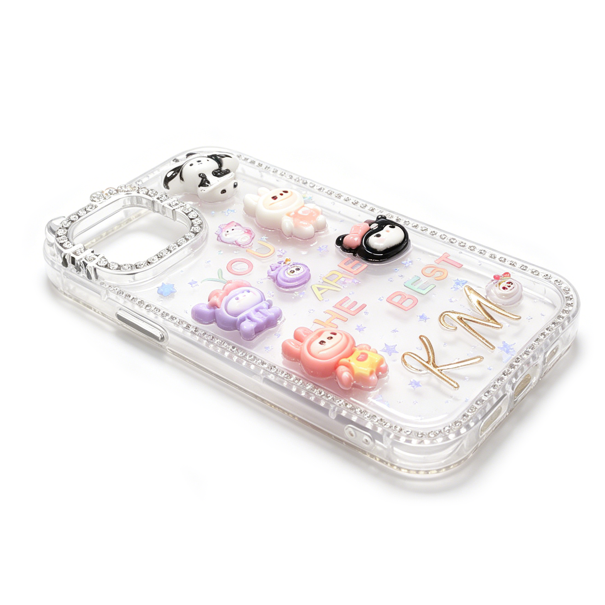 Personalized Initial Handmade Rhinestone Diamond Crystal Cover Case for iPhone Series