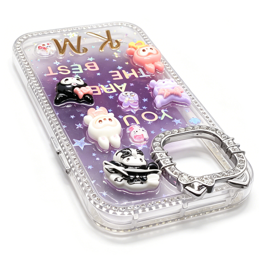 Personalized Initial Handmade Rhinestone Diamond Crystal Cover Case for iPhone Series