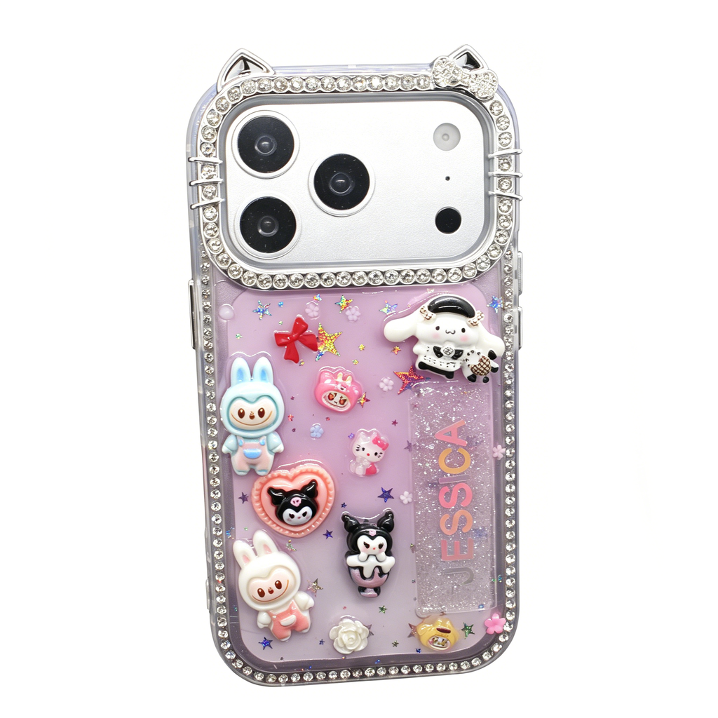 Personalized Name Handmade Rhinestone Diamond Crystal Cover Case for iPhone Series