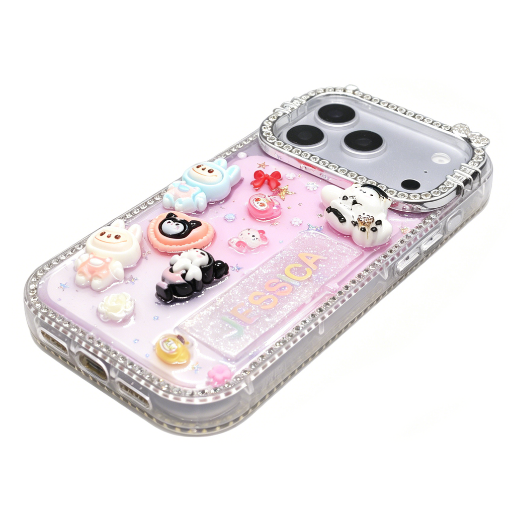 Personalized Name Handmade Rhinestone Diamond Crystal Cover Case for iPhone Series