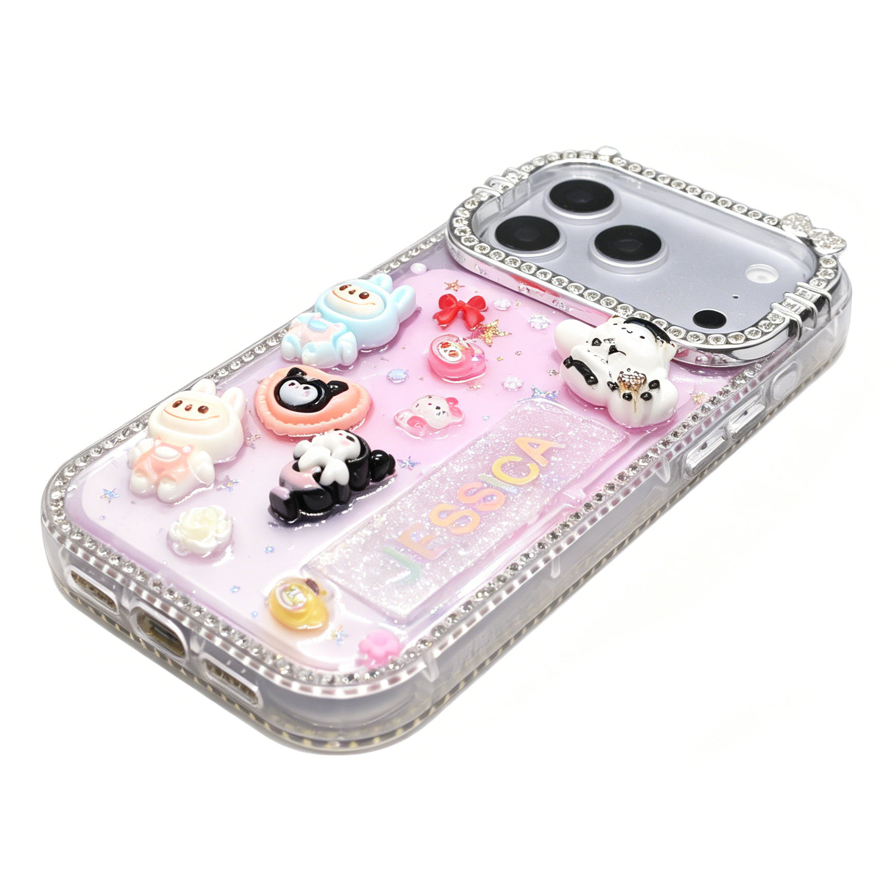 Personalized Name Handmade Rhinestone Diamond Crystal Cover Case for iPhone Series