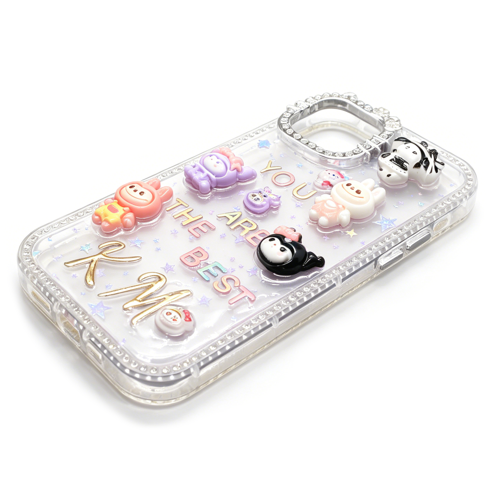 Personalized Initial Handmade Rhinestone Diamond Crystal Cover Case for iPhone Series