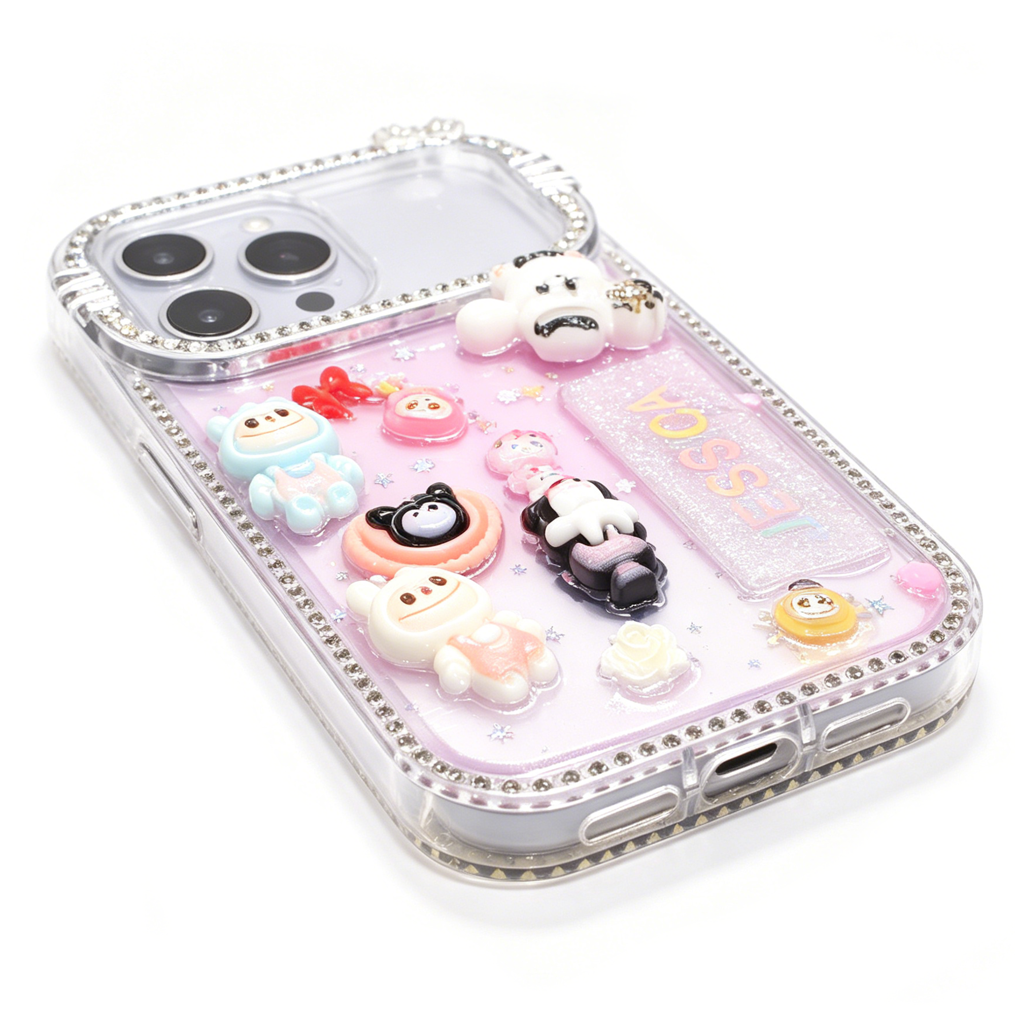 Personalized Name Handmade Rhinestone Diamond Crystal Cover Case for iPhone Series