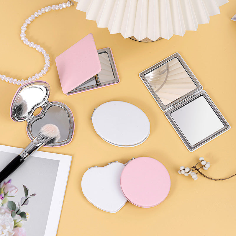 Personalized Butterfly Monogram Compact Mirror | 1X/2X Double-Sided Travel Makeup Mirror for Women