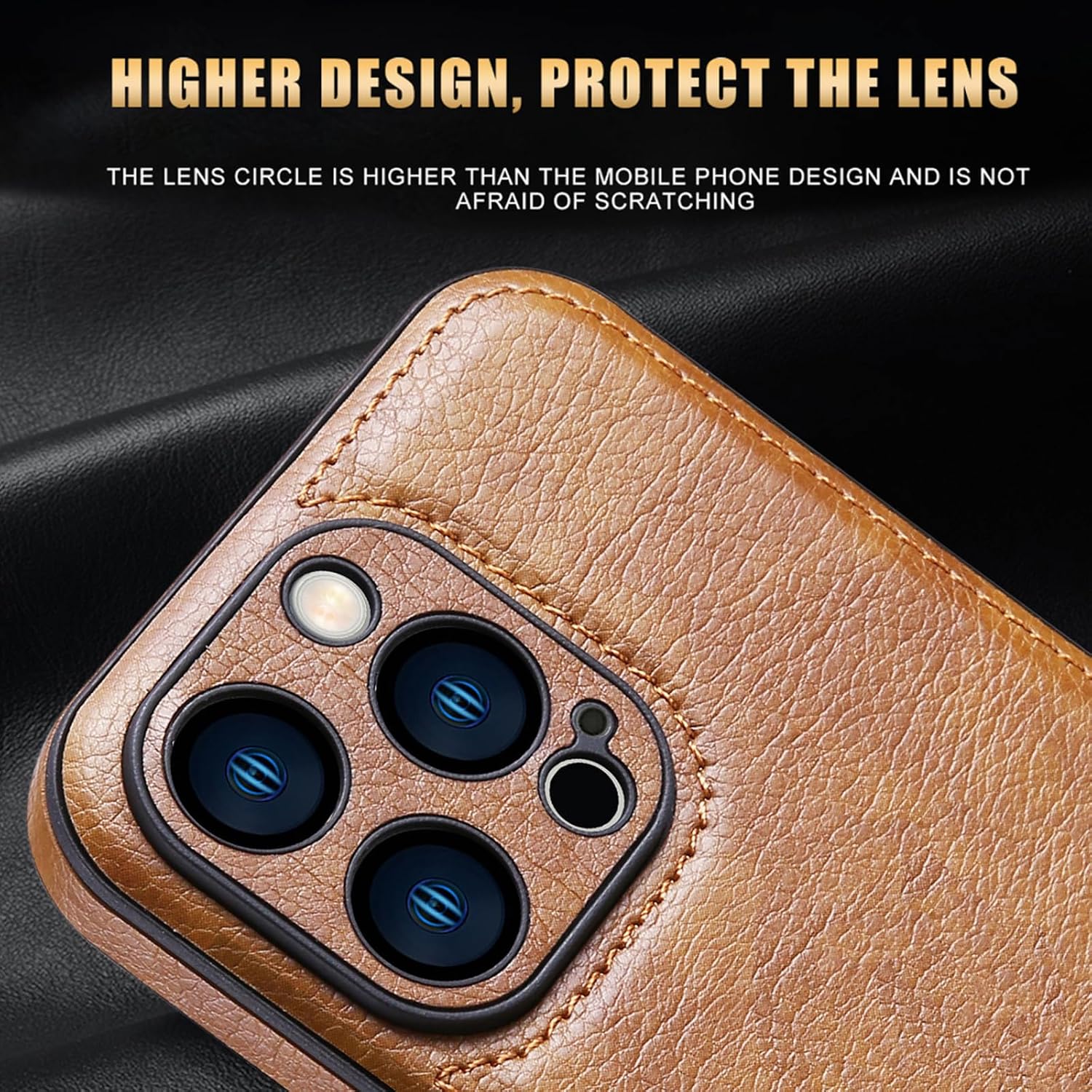 Personalized Leather Case for iPhone 17 16 15 14 13 12 11 - Pro Max Plus mini Custom Name Picture Phone Cover, Anniversary Birthday Graduation Gifts for Couple