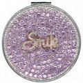 Personalized Monogram Compact Mirror — Double-Sided 1X/2X Magnifying Makeup Mirror（SMILE)