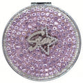 Personalized Monogram Compact Mirror — Double-Sided 1X/2X Magnifying Makeup Mirror（STAR)