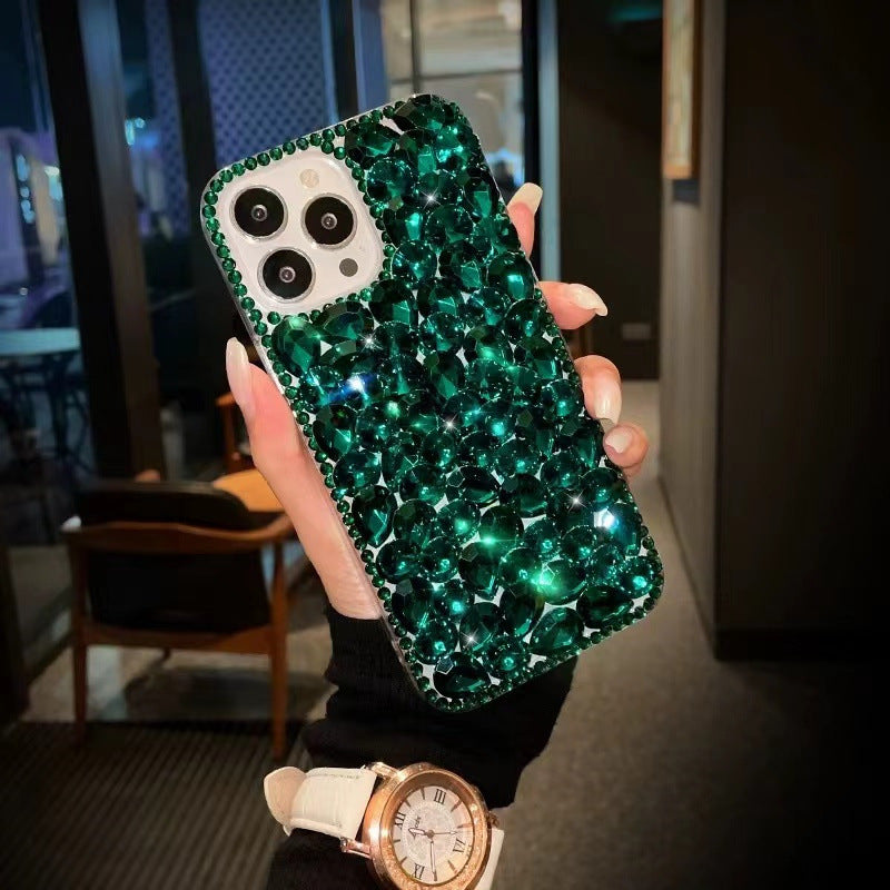 Handmade Rhinestone Phone Case — Sparkling Crystal Cover for iPhone & Samsung