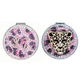 Personalized Monogram Compact Mirror — Double-Sided 1X/2X Magnifying Makeup Mirror