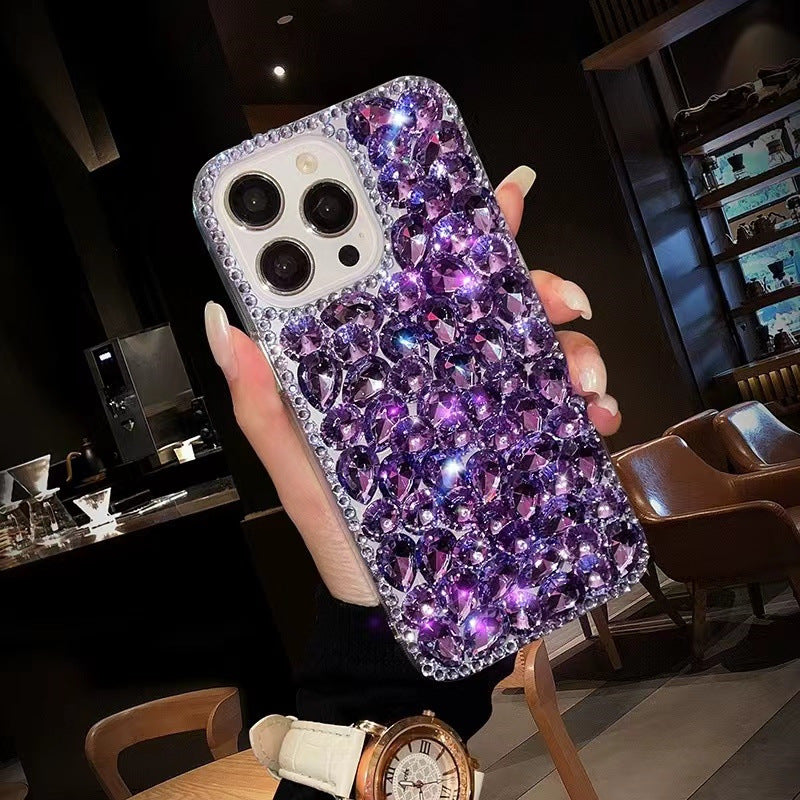 Handmade Rhinestone Phone Case — Sparkling Crystal Cover for iPhone & Samsung