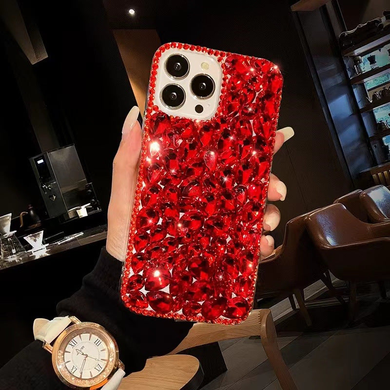 Handmade Rhinestone Phone Case — Sparkling Crystal Cover for iPhone & Samsung