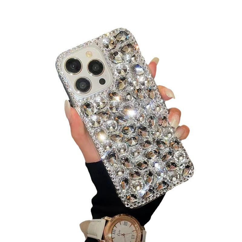 Handmade Rhinestone Phone Case — Sparkling Crystal Cover for iPhone & Samsung